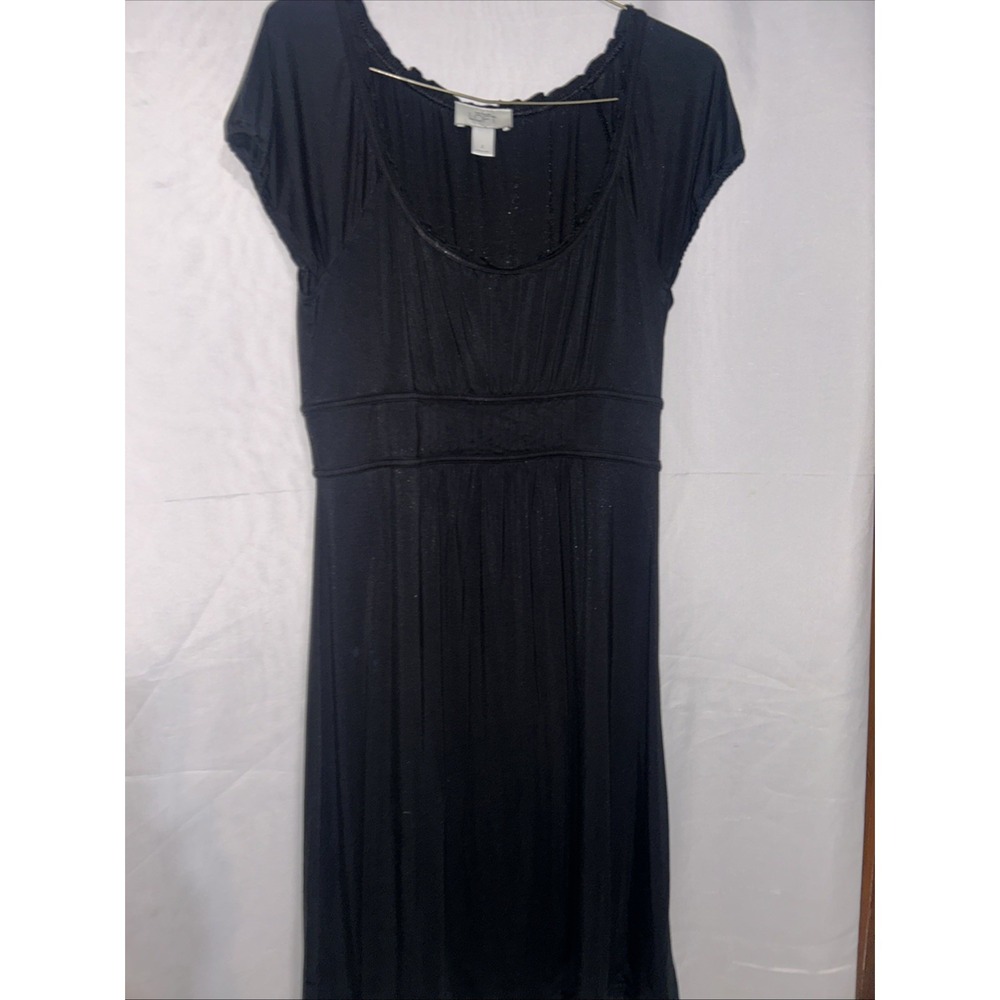 Ann Taylor Loft Women's Black A-Line Comfy Dress Size 2